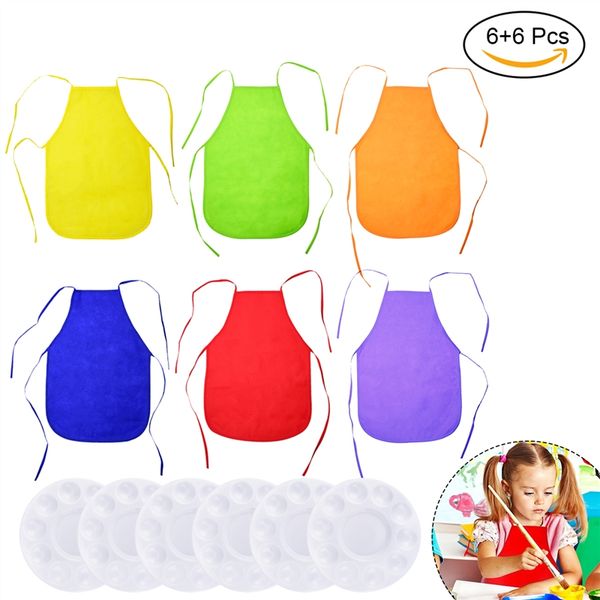 painting tool set 6pc child apron 33x48cm and 6pc round painting tray white 17x17x5cm paint palette for kids diy craft art
painting tool set 6pc child apron 33x48cm and 6pc round painting tray white 17x17x5cm paint palette for kids diy craft art