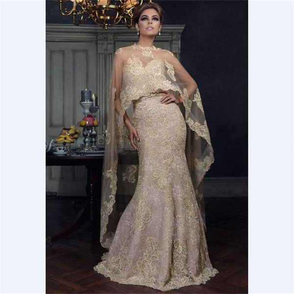 setwell champagne lace mermaid evening dresses custom sweep train beads gowns with cape sweetheart prom dress robe de soiree, Black
setwell champagne lace mermaid evening dresses custom sweep train beads gowns with cape sweetheart prom dress robe de soiree, Black