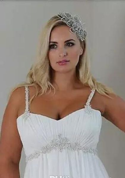 plus size casual beach wedding dresses 2018 spaghetti straps beaded chiffon beaded court length empire waist elegant bridal gownse, White
plus size casual beach wedding dresses 2018 spaghetti straps beaded chiffon beaded court length empire waist elegant bridal gownse, White