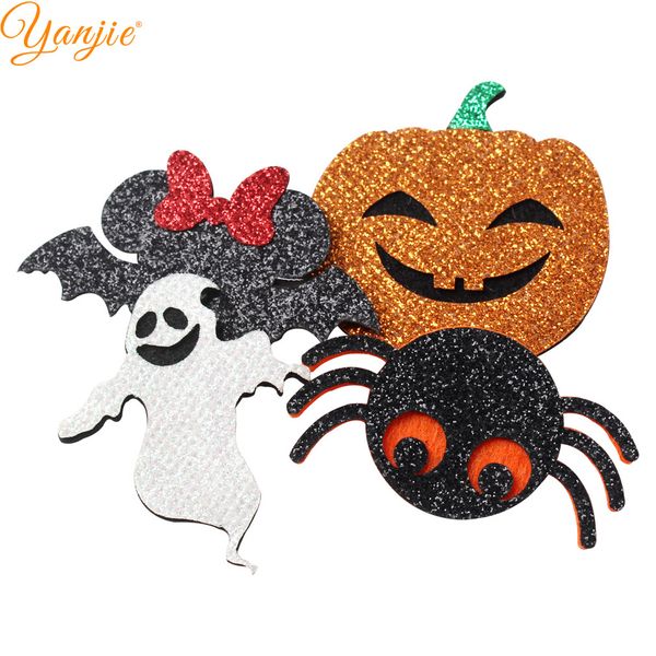 12pcs /lot diy halloween headband glitter skull bat ghost pumpkin felt pads hair accessories for girls kids hair bow headwear gift, Golden;silver
12pcs /lot diy halloween headband glitter skull bat ghost pumpkin felt pads hair accessories for girls kids hair bow headwear gift, Golden;silver