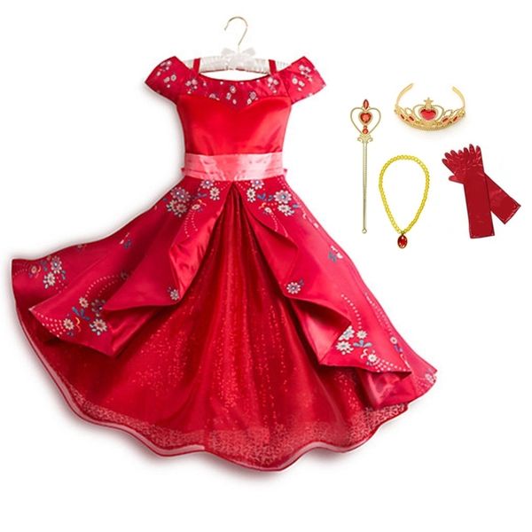 findpitaya big girls new favourite latina princess elena from tv elena of avalor adventure dress classic halloween costumes, Black;red
findpitaya big girls new favourite latina princess elena from tv elena of avalor adventure dress classic halloween costumes, Black;red
