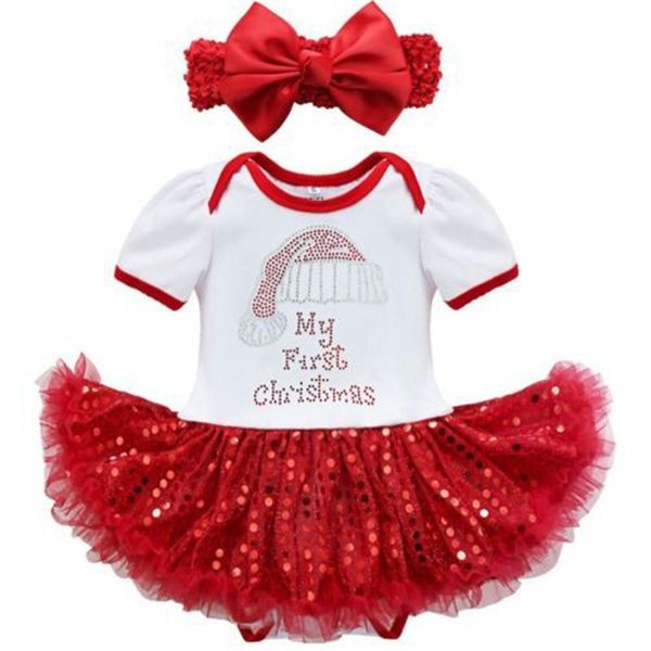 baby girl's christmas clothing set my first christmas romper+red sequin dress+bowknot headband infant christmas jumpsuit set birthday g, White
baby girl's christmas clothing set my first christmas romper+red sequin dress+bowknot headband infant christmas jumpsuit set birthday g, White