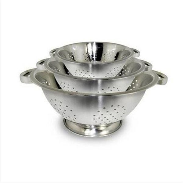 3 pcs lightweight stainless steel colanders strainers sifters kitchen tools kitchen dining & bar
3 pcs lightweight stainless steel colanders strainers sifters kitchen tools kitchen dining & bar