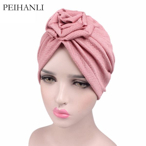 peihanli new fashion women solid color headwrap wrinkle cotton knotted rose floral turban hat for women muslim headscarf
peihanli new fashion women solid color headwrap wrinkle cotton knotted rose floral turban hat for women muslim headscarf