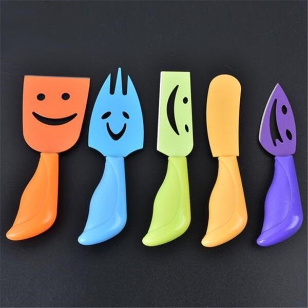 new design 5pcs/set stainless steel smile cheese knife set cheese fork butter knife cheese cutter kitchen tool cooking gadget
new design 5pcs/set stainless steel smile cheese knife set cheese fork butter knife cheese cutter kitchen tool cooking gadget