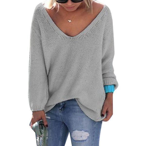 autumn women's clothing knitted sweaters pure color v-neck long sleeves casual streetwear s18100902, White;black
autumn women's clothing knitted sweaters pure color v-neck long sleeves casual streetwear s18100902, White;black