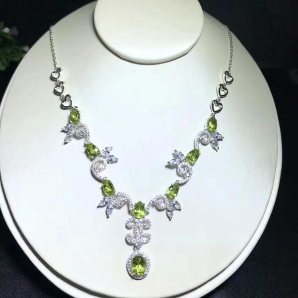 fidelity natural 6*8mm peridot pendant necklaces s925 sterling silver fresh fine jewelry for women party natural green gemstone
fidelity natural 6*8mm peridot pendant necklaces s925 sterling silver fresh fine jewelry for women party natural green gemstone