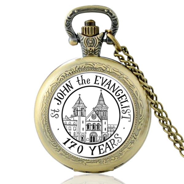 vintage bronze st john the evangelist quartz pocket watch classic men women pendant necklace gift, Slivery;golden
vintage bronze st john the evangelist quartz pocket watch classic men women pendant necklace gift, Slivery;golden