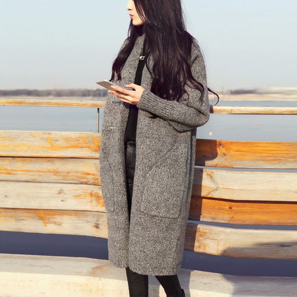 2018 women sweaters coat spring autumn winter single breasted cashmere knitted pocket long cardigans fashion women's clothing, White;black
2018 women sweaters coat spring autumn winter single breasted cashmere knitted pocket long cardigans fashion women's clothing, White;black