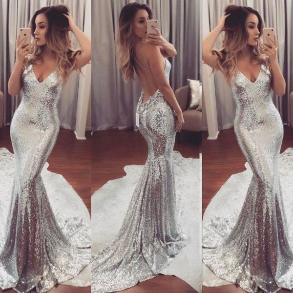 shining silver sequined prom dresses backless mermaid evening gowns 2018-2019 sweep train women cocktail party dress cheap, Black
shining silver sequined prom dresses backless mermaid evening gowns 2018-2019 sweep train women cocktail party dress cheap, Black