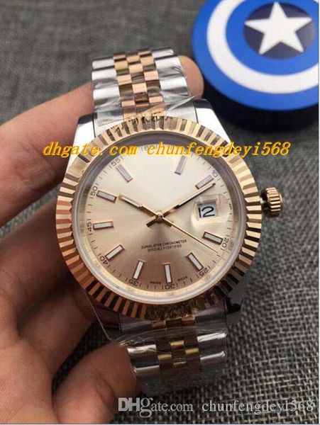 2019 luxury watch mens 41mm 126331 mens steel & pink gold 3 colour dial automatic watch men's watches, Slivery;brown
2019 luxury watch mens 41mm 126331 mens steel & pink gold 3 colour dial automatic watch men's watches, Slivery;brown