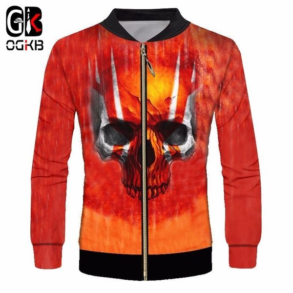 ogkb men clothes 2018 bomber jackets print red skull 3d zip jacket coats man hiphop sportwear punk baseball uniform outerwears, Black;brown
ogkb men clothes 2018 bomber jackets print red skull 3d zip jacket coats man hiphop sportwear punk baseball uniform outerwears, Black;brown