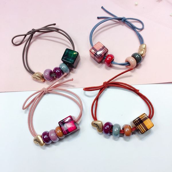 korea geometry acrylic square plaid heart shape elastic hair band jelly beads hair accessories headdress for girls ponytail rope
korea geometry acrylic square plaid heart shape elastic hair band jelly beads hair accessories headdress for girls ponytail rope