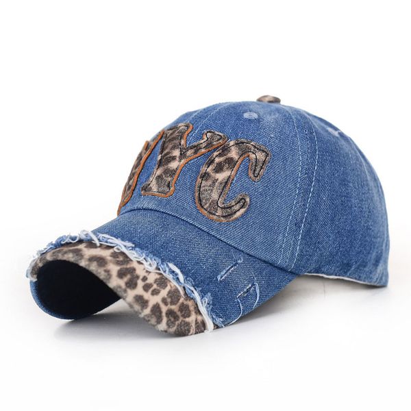 fashion leopard words pattern stitch design blue denim hats adjustable baseball caps for women cap hat, Blue;gray
fashion leopard words pattern stitch design blue denim hats adjustable baseball caps for women cap hat, Blue;gray