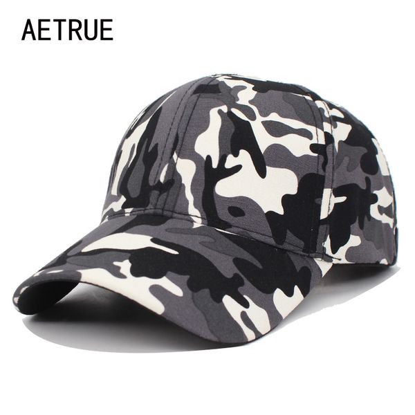 

aetrue camo baseball cap men snapback caps women camouflage army casquette hats for men bone gorras trucker dad female cap hat, Blue;gray