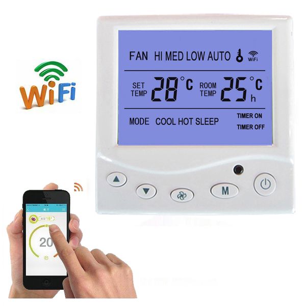 wifi thermostat central air conditioner fan coil fcu room thermostat cooling heating 9a temperature remote control by smartphone
wifi thermostat central air conditioner fan coil fcu room thermostat cooling heating 9a temperature remote control by smartphone