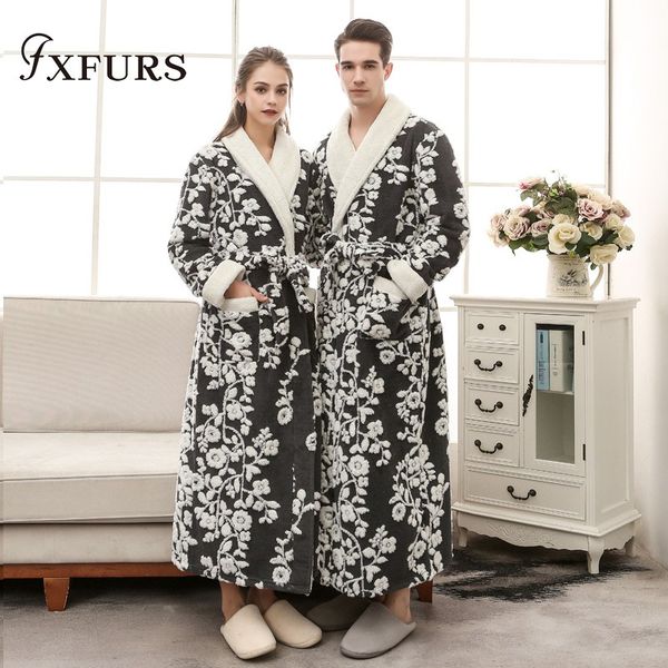 couple bathrobe bath robe for women men winter flannel bathrobes home wear nightgown sleepwear kimono dressing gowns flowers, Black;red
couple bathrobe bath robe for women men winter flannel bathrobes home wear nightgown sleepwear kimono dressing gowns flowers, Black;red