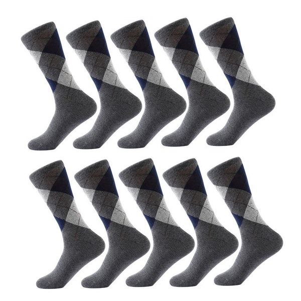 Spandex 10 Pair /Lot Men 'S Socks Solid Color Argyle Pattern Crew Socks For Business Dress Casual Funny Long Sock
Spandex 10 Pair /Lot Men 'S Socks Solid Color Argyle Pattern Crew Socks For Business Dress Casual Funny Long Sock