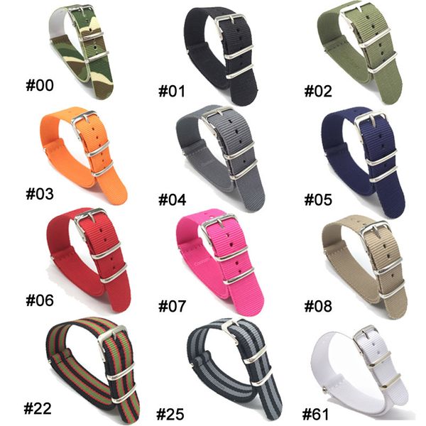 for nato nylon watch strap watchbands belt metal buckle army sport watchband mens 18mm 20mm 22mm 24mm relojes hombre, Black;brown
for nato nylon watch strap watchbands belt metal buckle army sport watchband mens 18mm 20mm 22mm 24mm relojes hombre, Black;brown