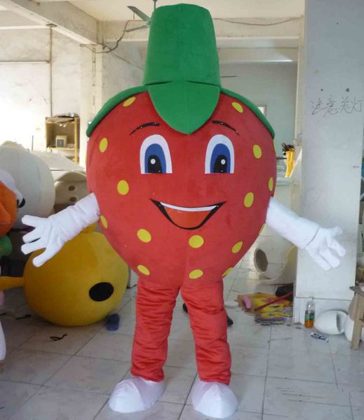 2018 happy face strawberry mascot costumes for to wear for sale, Red;yellow
2018 happy face strawberry mascot costumes for to wear for sale, Red;yellow