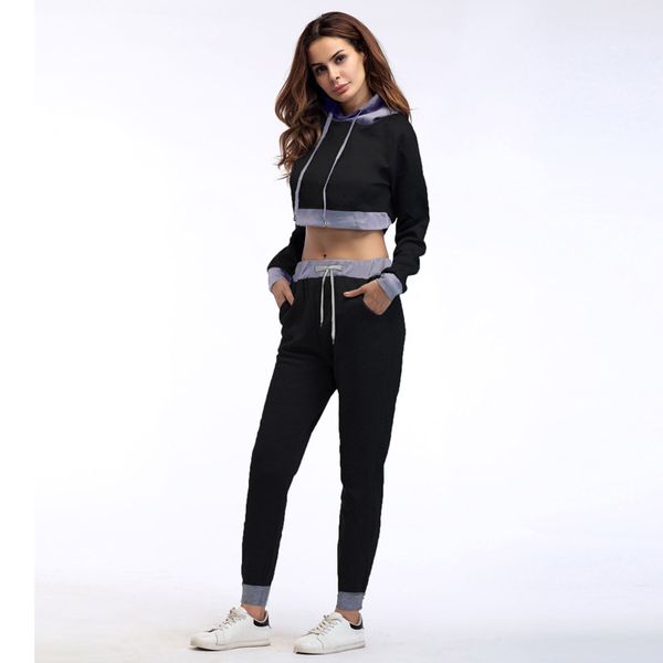 women sportswear tracksuit hooded patchwork sweater sweatshirt+pants leisure casual running jogger fitness set sports suit, Black;blue
women sportswear tracksuit hooded patchwork sweater sweatshirt+pants leisure casual running jogger fitness set sports suit, Black;blue