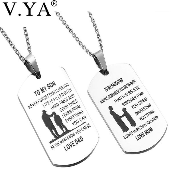 whole salev.ya stainless steel pendant necklaces for "father & mum "to my daughter & son "fashion jewelry charms birthday gifts, Silver
whole salev.ya stainless steel pendant necklaces for "father & mum "to my daughter & son "fashion jewelry charms birthday gifts, Silver