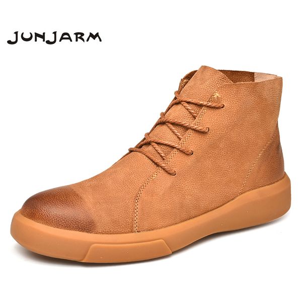 junjarm genuine leather men snow boots breathable men leather boots high ankle outdoor casual winter, Black
junjarm genuine leather men snow boots breathable men leather boots high ankle outdoor casual winter, Black