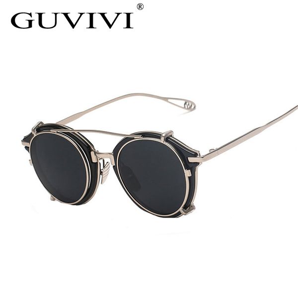 2017 vintage steam punk sunglasses round sun glasses men or women retro steampunk flip clip on sunglass gy-1810, White;black
2017 vintage steam punk sunglasses round sun glasses men or women retro steampunk flip clip on sunglass gy-1810, White;black