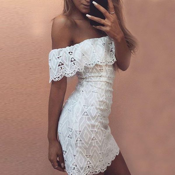 beforw 2019 new summer women white lace stitching dress off shoulder strapless bodycon dress slash neck mini dresses party, Black;gray
beforw 2019 new summer women white lace stitching dress off shoulder strapless bodycon dress slash neck mini dresses party, Black;gray