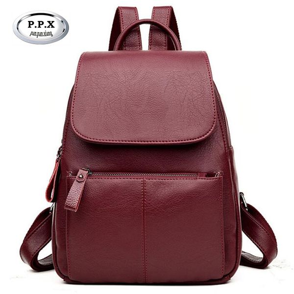 spring vintage women backpacks leather female bag contracted lady rucksack girl schoolbags brand lady knapack a828
spring vintage women backpacks leather female bag contracted lady rucksack girl schoolbags brand lady knapack a828