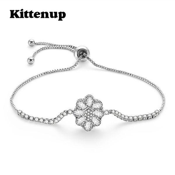 kittenup trendy flower crystal bracelets for women silver color classic bracelet & bangle geometric simple jewelry accessories, Black
kittenup trendy flower crystal bracelets for women silver color classic bracelet & bangle geometric simple jewelry accessories, Black