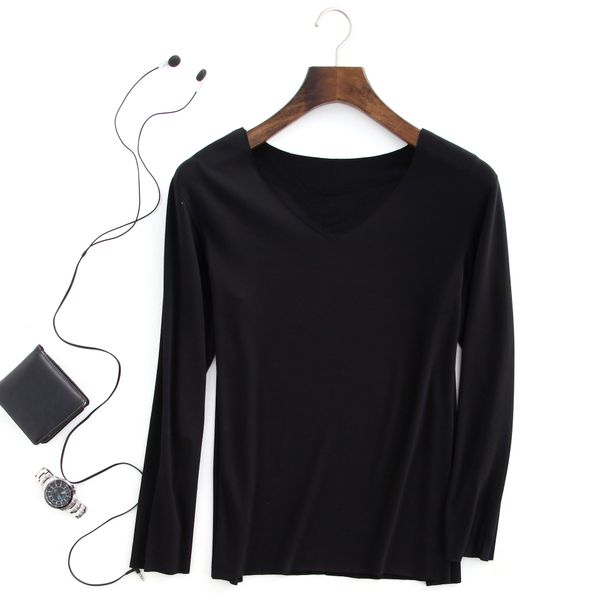 fever fiber long-sleeved mens underwear sleep winter v-neck traceless mens bottoming shirt homewear top, Black;brown
fever fiber long-sleeved mens underwear sleep winter v-neck traceless mens bottoming shirt homewear top, Black;brown