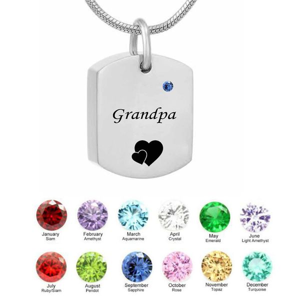 eternity memory square necklace grandpa birthstone name pendant cremation urn necklace custom jewelry, Silver
eternity memory square necklace grandpa birthstone name pendant cremation urn necklace custom jewelry, Silver