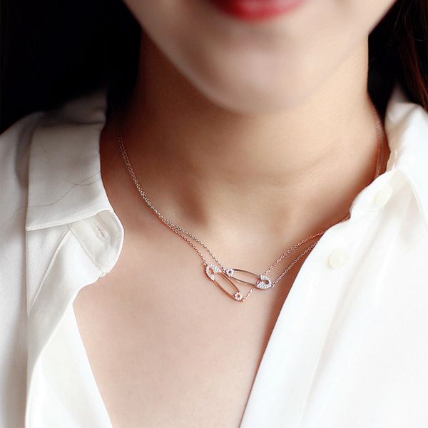 2018 Delicate 925 sterling silver drop shipping charm dainty paper clip paved small cz stone necklace Safety Pin for women girls
2018 Delicate 925 sterling silver drop shipping charm dainty paper clip paved small cz stone necklace Safety Pin for women girls