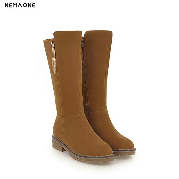 nemaone women thick low heels women boots rouned toe ladies mid-calf boots party dress casual shoes woman black yellow beige
nemaone women thick low heels women boots rouned toe ladies mid-calf boots party dress casual shoes woman black yellow beige