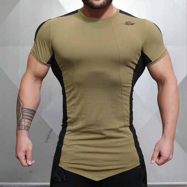 muscle men crew neck irregular t-shirt black and green panelled men clothing tee gym sports t-shirts, White;black
muscle men crew neck irregular t-shirt black and green panelled men clothing tee gym sports t-shirts, White;black