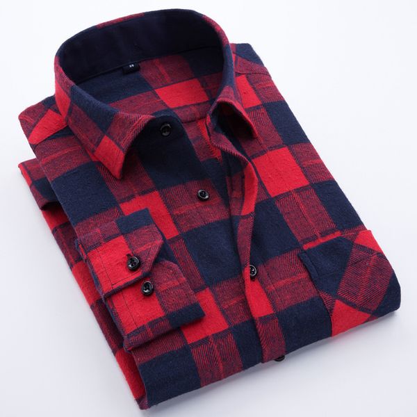 men's standard-fit check plaid soft-brushed shirt patch chest pocket comfortable casual checkered work long sleeve shirts, White;black
men's standard-fit check plaid soft-brushed shirt patch chest pocket comfortable casual checkered work long sleeve shirts, White;black
