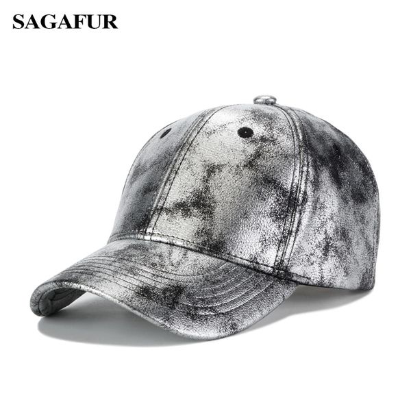 sagafur quality pu leather women baseball cap men new arrival silver outdoor hats adjustable brand spring hat, Blue;gray
sagafur quality pu leather women baseball cap men new arrival silver outdoor hats adjustable brand spring hat, Blue;gray