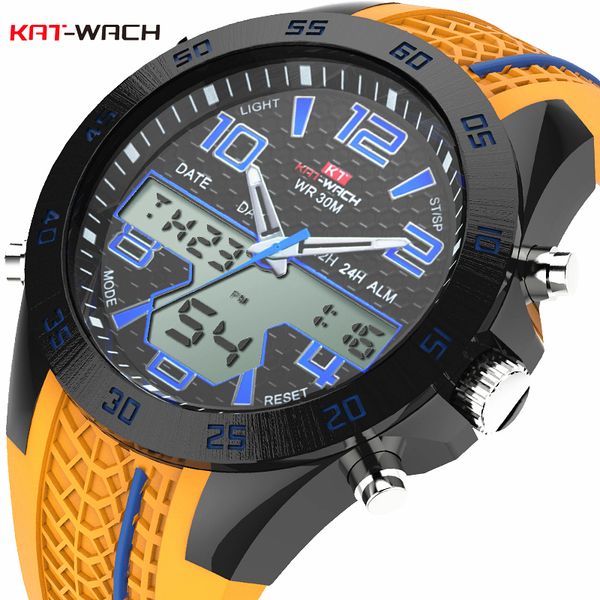 kat-wach men's led digital sports quartz watch brandluxury men's watches waterproof silicone men sports watch clock, Slivery;brown
kat-wach men's led digital sports quartz watch brandluxury men's watches waterproof silicone men sports watch clock, Slivery;brown