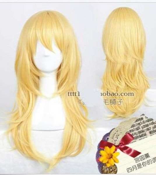 your lie in april miyazono kaori beautiful long blonde cosplay wig hair, Black;brown
your lie in april miyazono kaori beautiful long blonde cosplay wig hair, Black;brown