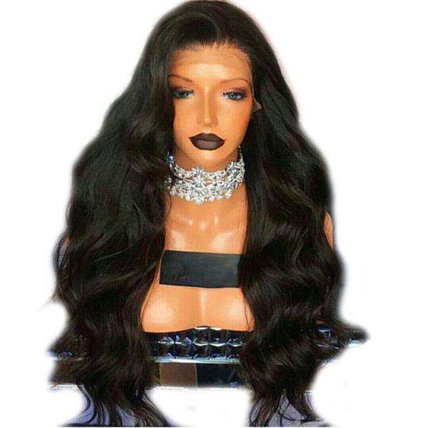 heat resistant fiber glueless body wave hair full wigs for black women natural black synthetic lace front wig with baby hair
heat resistant fiber glueless body wave hair full wigs for black women natural black synthetic lace front wig with baby hair