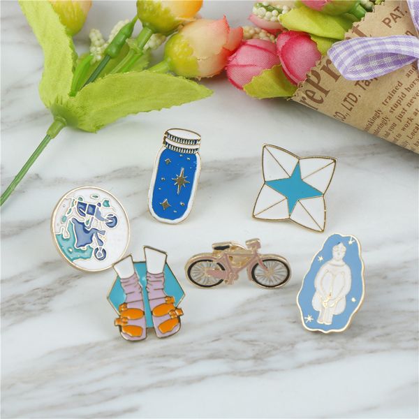 brooches & pins pink bicycle earth blue wish bottle sock sandal pin for jackets and backpacks gift for friend, Gray
brooches & pins pink bicycle earth blue wish bottle sock sandal pin for jackets and backpacks gift for friend, Gray