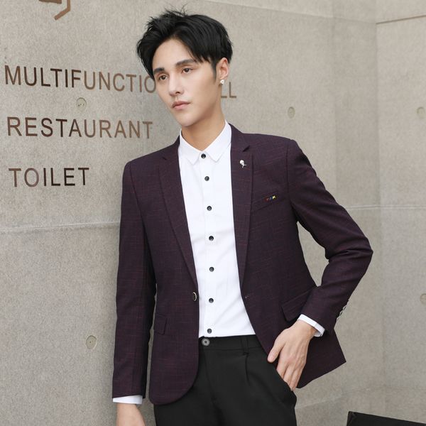 2018 new mens slim fit blazer male suit jacket 2018 spring and autumn red gray blue notch lapel casual coat m-3xl, White;black
2018 new mens slim fit blazer male suit jacket 2018 spring and autumn red gray blue notch lapel casual coat m-3xl, White;black