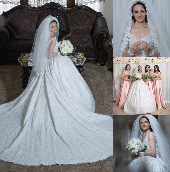 saudi arabic luxury ball gown wedding dresses v neck lace bridal gowns beaded 3d appliqued chapel train plus size wedding dress custom made, White
saudi arabic luxury ball gown wedding dresses v neck lace bridal gowns beaded 3d appliqued chapel train plus size wedding dress custom made, White