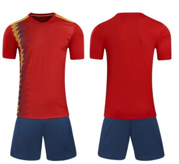 18 world cup spain home soccer jerser court fan edition serve short sleeve strips jersey thai version quality, White;yellow
18 world cup spain home soccer jerser court fan edition serve short sleeve strips jersey thai version quality, White;yellow