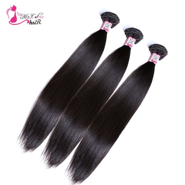 

ms cat hair malaysian straight hair bundles human extensions no shedding non remy 8"-26" weave bundles can buy 3 pcs, Black;brown