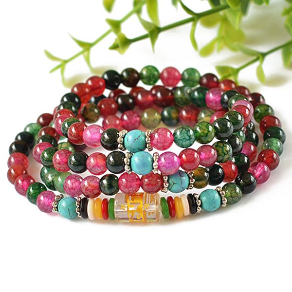 natural 6mm colorful agate beaded bracelet tibetan buddhist 108 prayer beads necklace gourd mala prayer bracelet for meditation, Golden;silver
natural 6mm colorful agate beaded bracelet tibetan buddhist 108 prayer beads necklace gourd mala prayer bracelet for meditation, Golden;silver