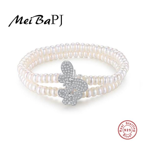 meibapj s925 pure silver butterfly bracelet luxurious real freshwater pearl double chains bangle for women fine jewelry, Black
meibapj s925 pure silver butterfly bracelet luxurious real freshwater pearl double chains bangle for women fine jewelry, Black