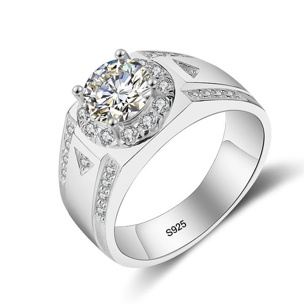 ergu jewelry luxury 100% solid 925 sterling silver rings for men 7mm cubic zirconia cz diamant engagement wedding ring jewelry, Golden;silver
ergu jewelry luxury 100% solid 925 sterling silver rings for men 7mm cubic zirconia cz diamant engagement wedding ring jewelry, Golden;silver