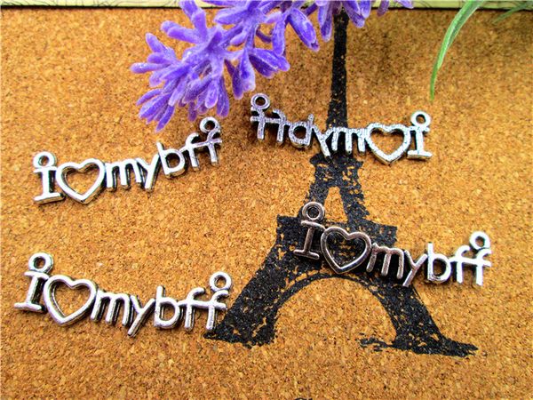 45pcs-- friend charms,antique tibetan silver tone i love my friend forever charm pendants,bff charms 38x13mm, Bronze;silver
45pcs-- friend charms,antique tibetan silver tone i love my friend forever charm pendants,bff charms 38x13mm, Bronze;silver